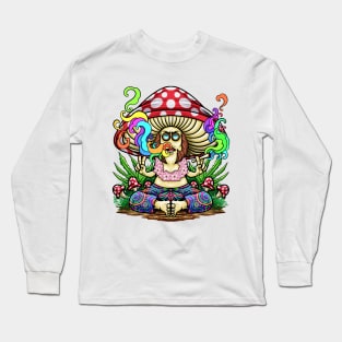 Psychedelic Hippie Mushroom Long Sleeve T-Shirt